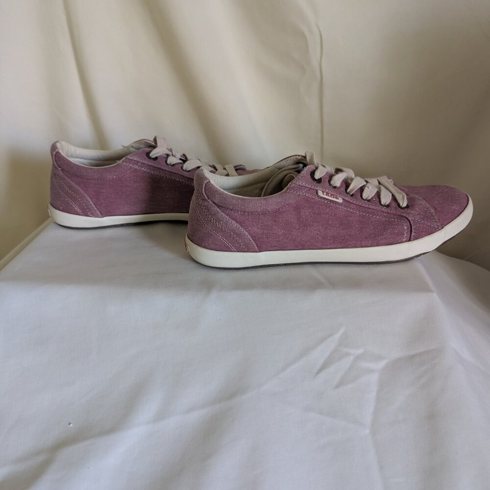 TAOS WOMENS STAR CANVAS LACE-UP - MAUVE PURPLE - SZ 10 - Picture 7 of 8